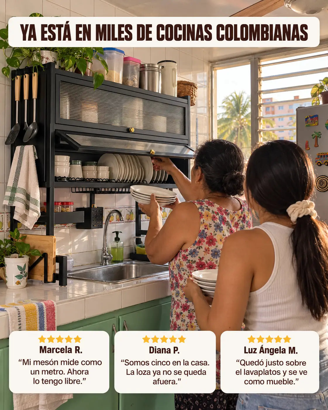 Escurridor de Platos 2 Niveles con Tapa: Adiós Desorden en Tu Cocina ✨