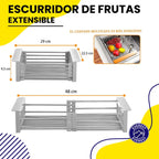 Escurridor Expandible: Seca Todo sin Apilar Platos