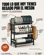 Escurridor de Platos 3 Niveles: Tu Cocina Libre de Desorden