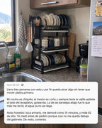 Escurridor de Platos 3 Niveles: Tu Cocina Libre de Desorden